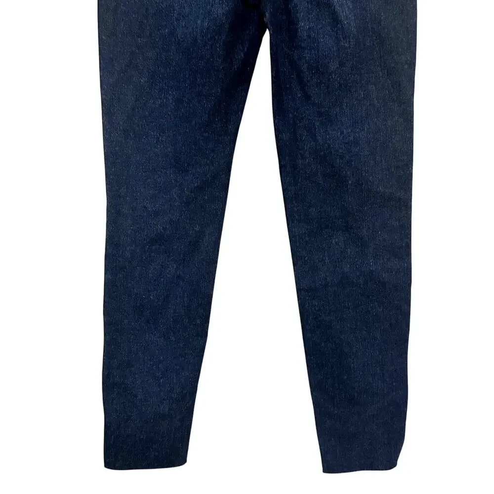 Kensie Jeans High-Rise Skinny Trendy Raw Hem Solid Denim Blue Women's 6/28 NWT